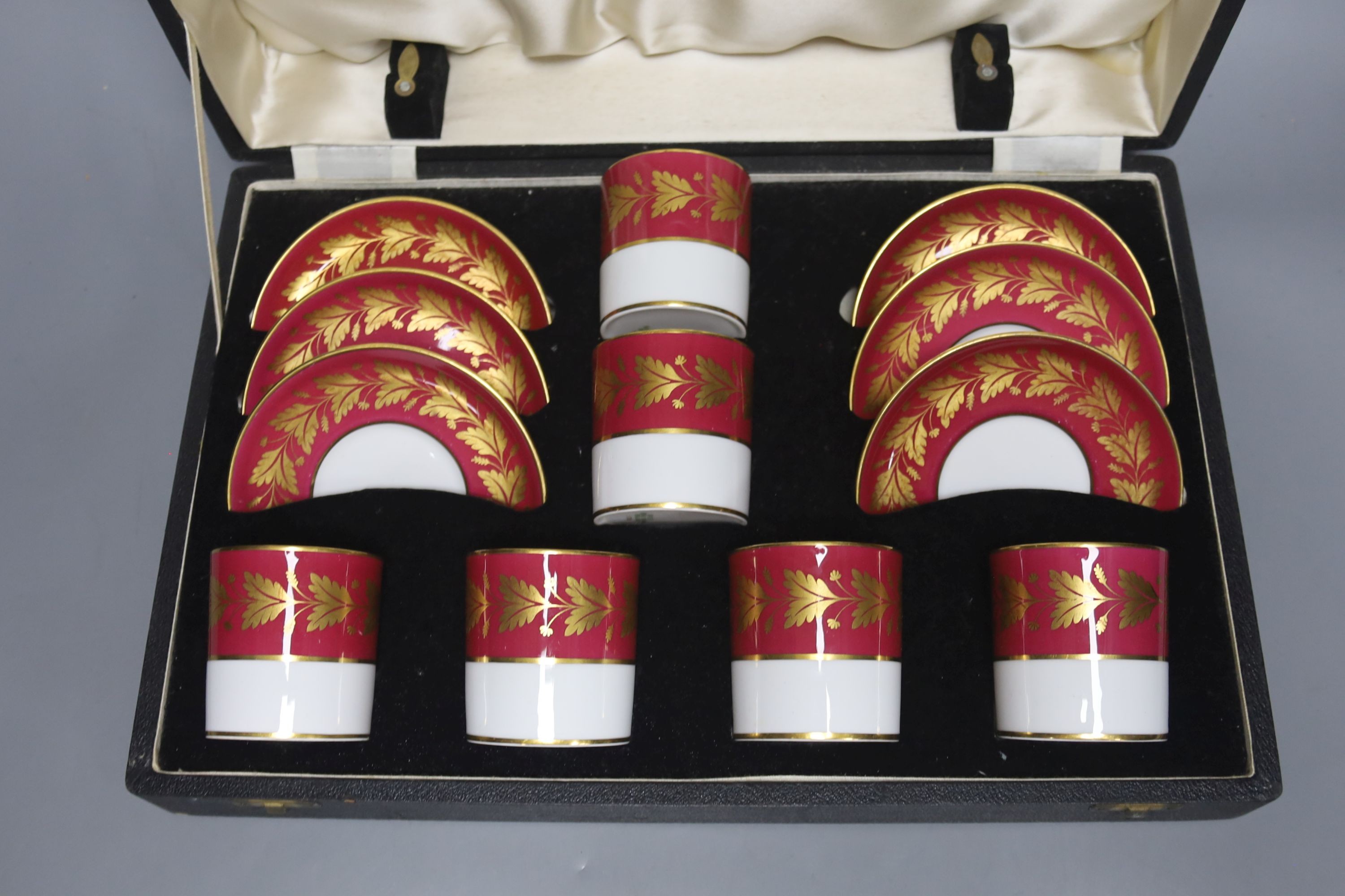 A boxed Spode bone china coffee set